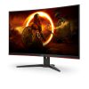 AOC Ívelt Gaming 240Hz VA monitor 31.5" C32G2ZE/BK, 1920x1080, 16:9, 300cd/m2, 1ms, 2xHDMI/DisplayPort