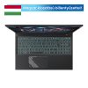 GIGABYTE G7 KF 17.3" FHD (144Hz), Intel Core i5-12500H (12C/4.5Ghz), 16GB, 512GB SSD, RTX 4060, Magyar billentyű